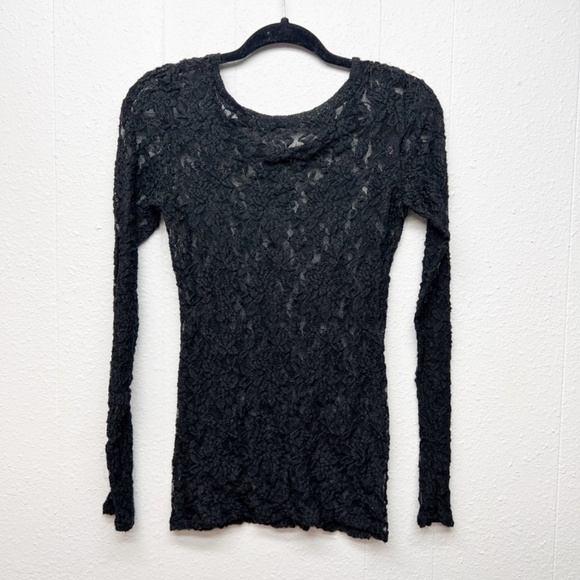 Lace Black Top XS Witchy Goth Whimsigoth Punk Rockabilly Festival Emo Renassance - Picture 8 of 10